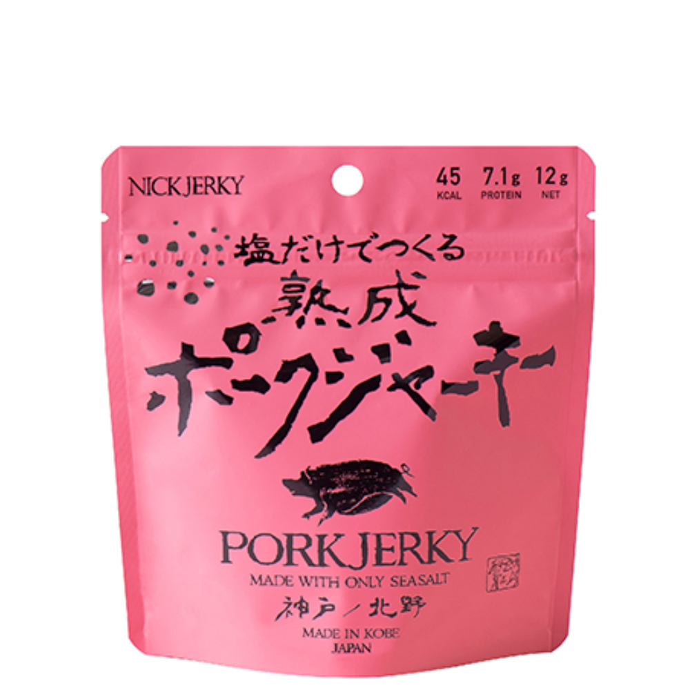 NICKJERKY 塩だけでつくる熟成ポークジャーキー