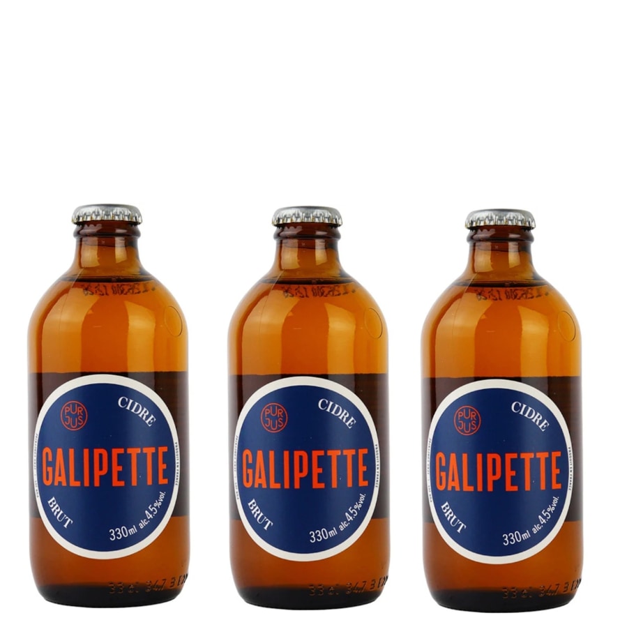 GALIPETTE CIDRE / BRUT  330ml 　3本セット