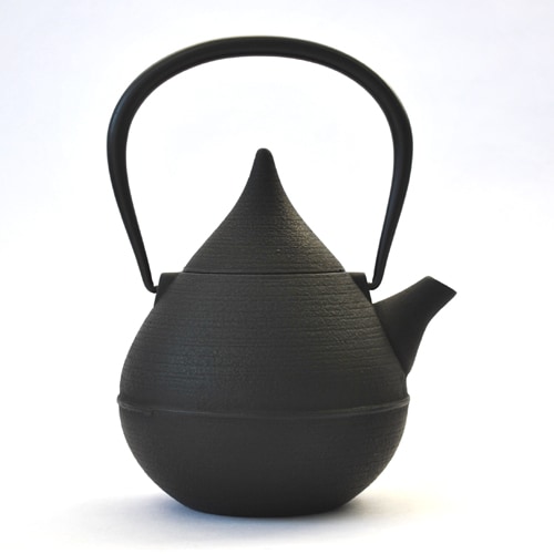 ティーポット 雫 Shizuku 0.7L ﾌﾞﾗｯｸ