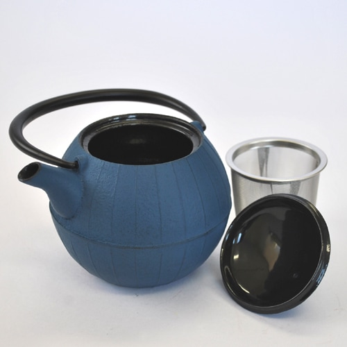 ティーポット 胡桃 Kurumi 0.5L ｼﾞｬﾊﾟﾝﾌﾞﾙｰ | 南部鉄のティーポット