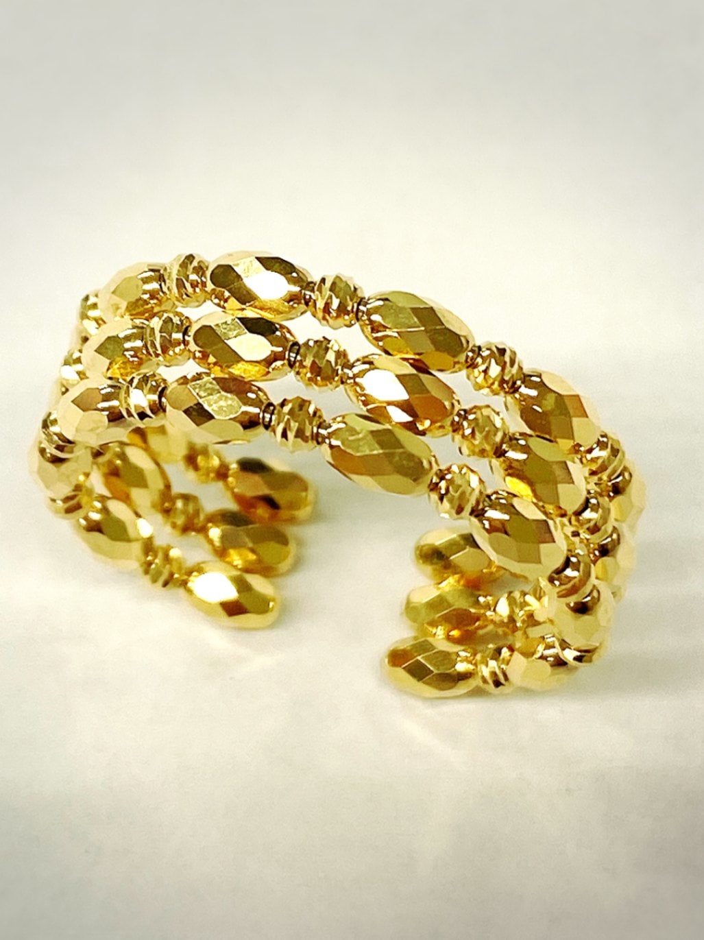 K18 フット＆スラッシュ ボリュームフリーサイズリング JA5865F