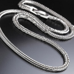 シルバー1.1Φ12面カットトリプル喜平ネックレス60ｃｍ　10本セット