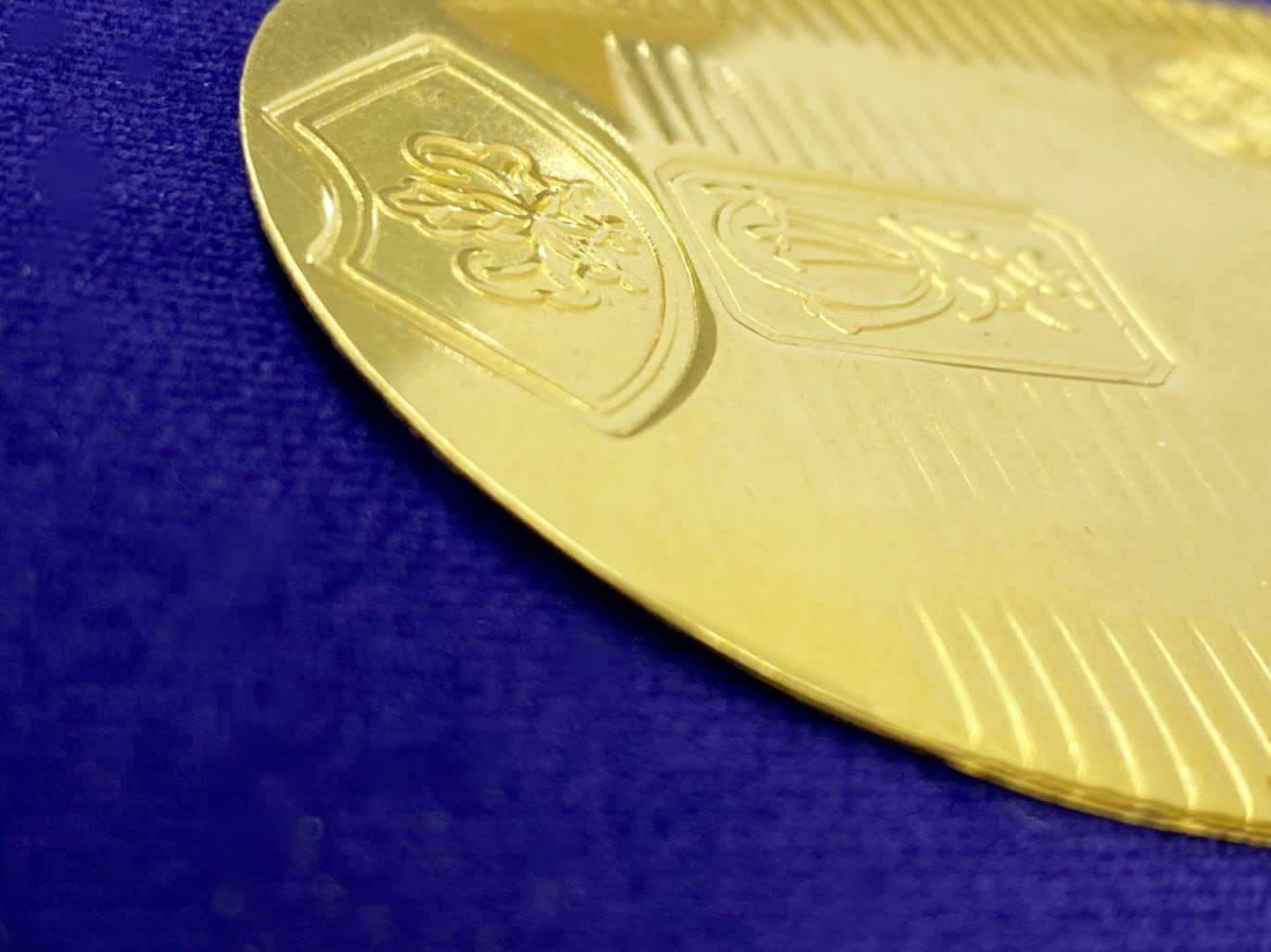 純金小判天保五両判（レプリカ）30gUP造幣局検定刻印入