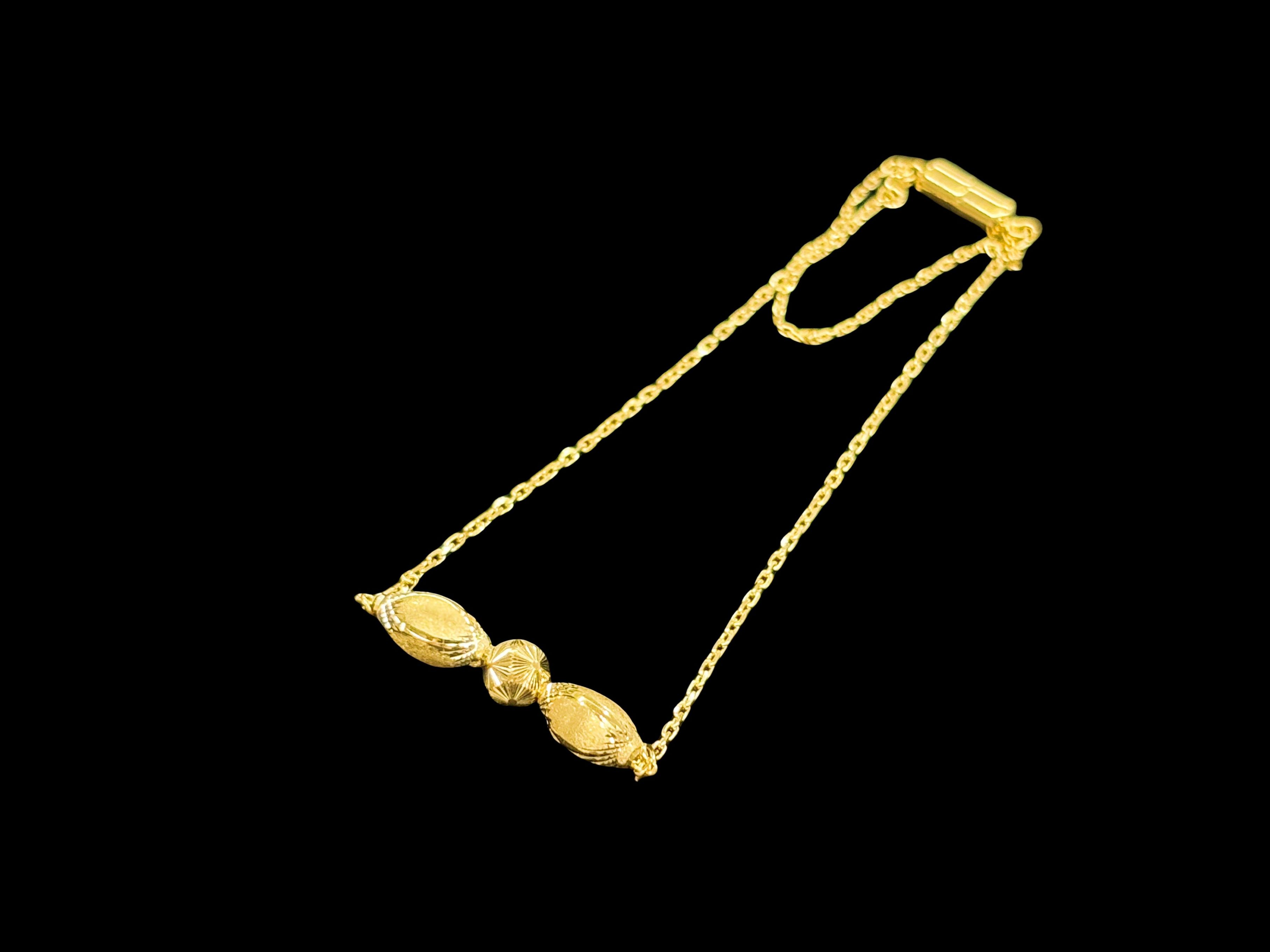 新作 未使用品 k18 2025年デザイン ブレスレット K18 デザインブレスレット（マグネット金具付）17cm G#180