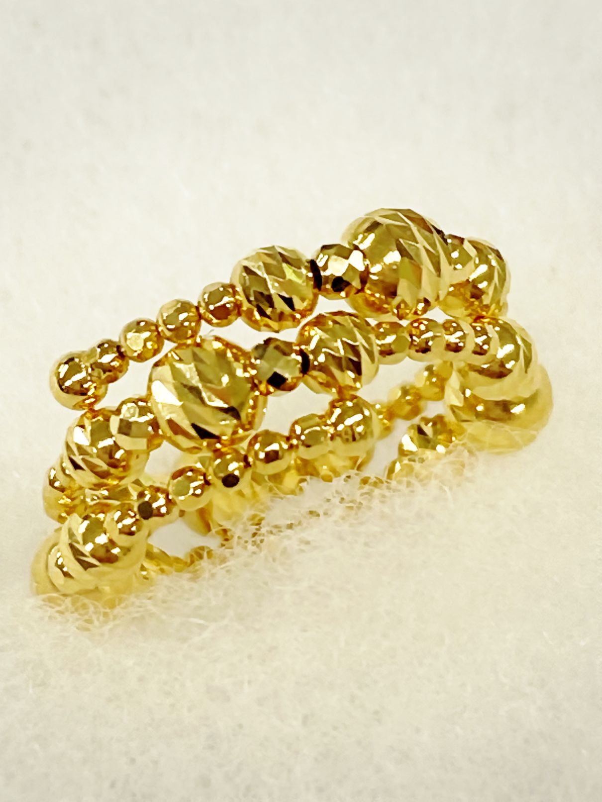 K18 スラッシュボリュームフリーリング G＃160 | リング