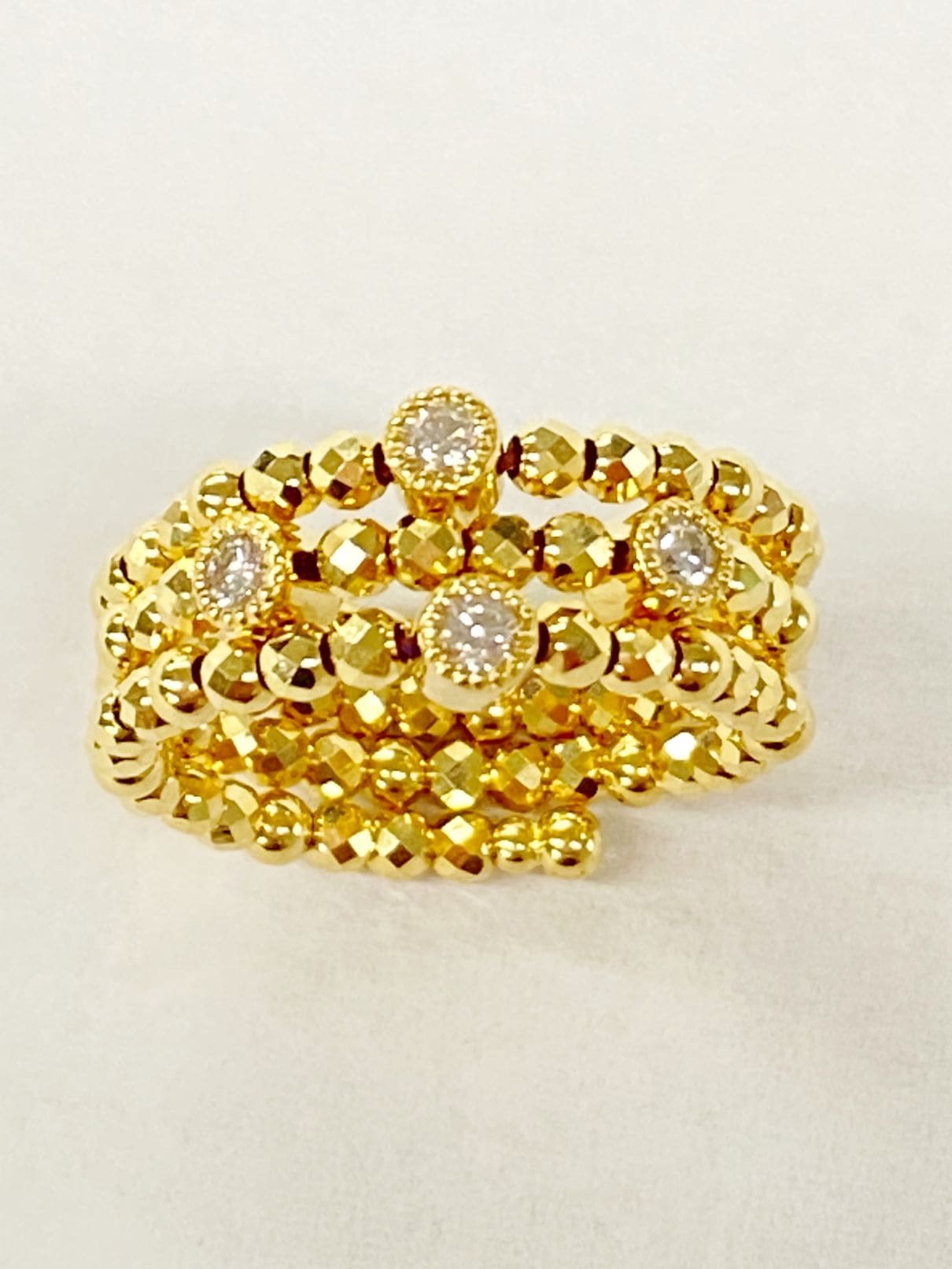 K18 ダイヤモンド南十字星フリーサイズリング G＃230-D | リング,K18