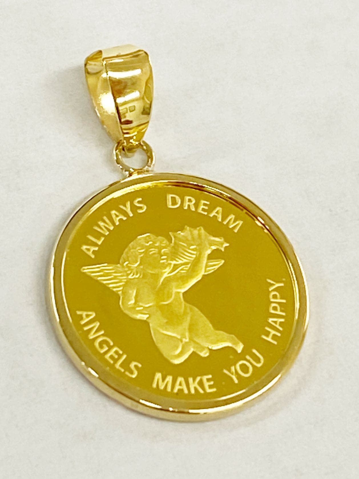 純金エンジェルコイン1/25OZ K18シンプル枠付き | ピアス・ペンダントなど,K24 | | 井嶋金銀工業 ジュエリーショップ