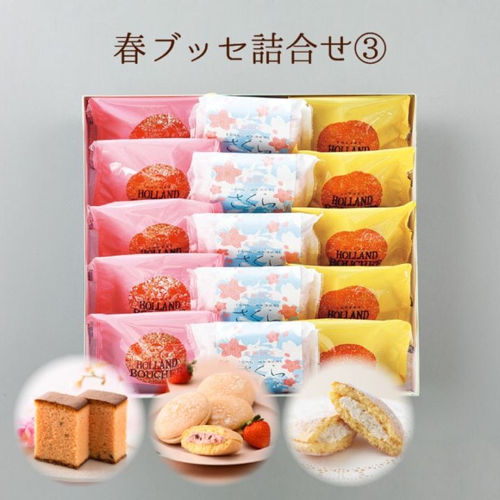【4月中旬まで発送対応・季節限定】春ブッセ詰合せ③