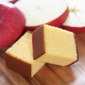 【12月まで発送対応】りんごカステラ0.5号（290ｇ／10切）