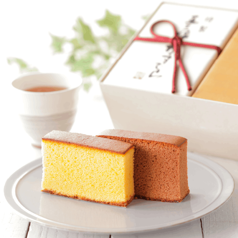 【早割・送料込】特製 五三焼かすてら・チョコレートカステラ詰合せ（各290ｇ／5切）