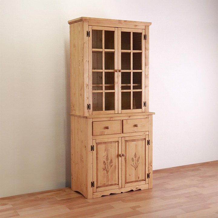 カップボード90 ファーマー 90×45×195cm【平インテリア産業】 | 収納