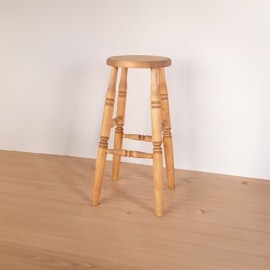 バースツール ファーマーLBRライトブラウン33×33×65cm