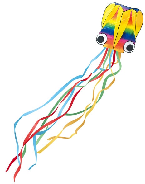 たこ虹 3Dカイト虹色タコちゃん | 和玩具・お正月,3Dカイト＆2Dカイト | 池田