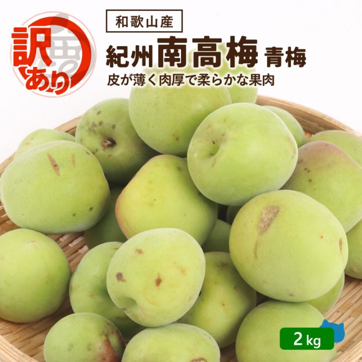 予約】 訳あり 紀州南高梅 2kg 送料無料 和歌山県産 発送予定6月頃