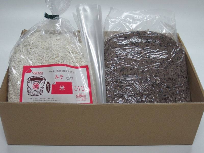 手作り味噌材料「まぜるだけ」黒豆味噌2.5kgセット