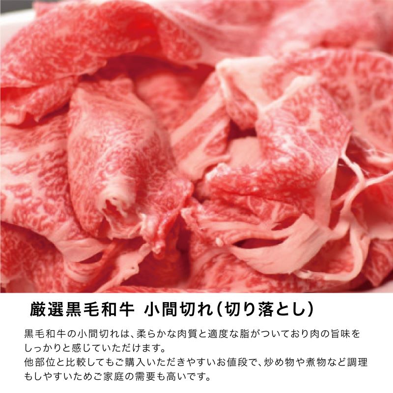ご自宅用におすすめ!和牛こま切れ600g(300g×2セット)