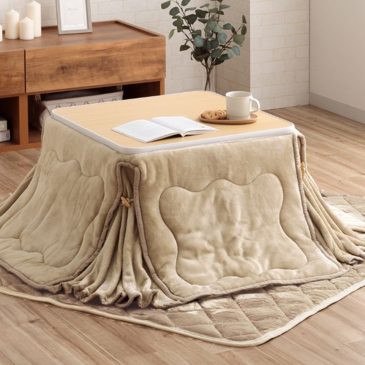 こたつ布団 フラン 省スペース 正方形 長方形 無地 節電