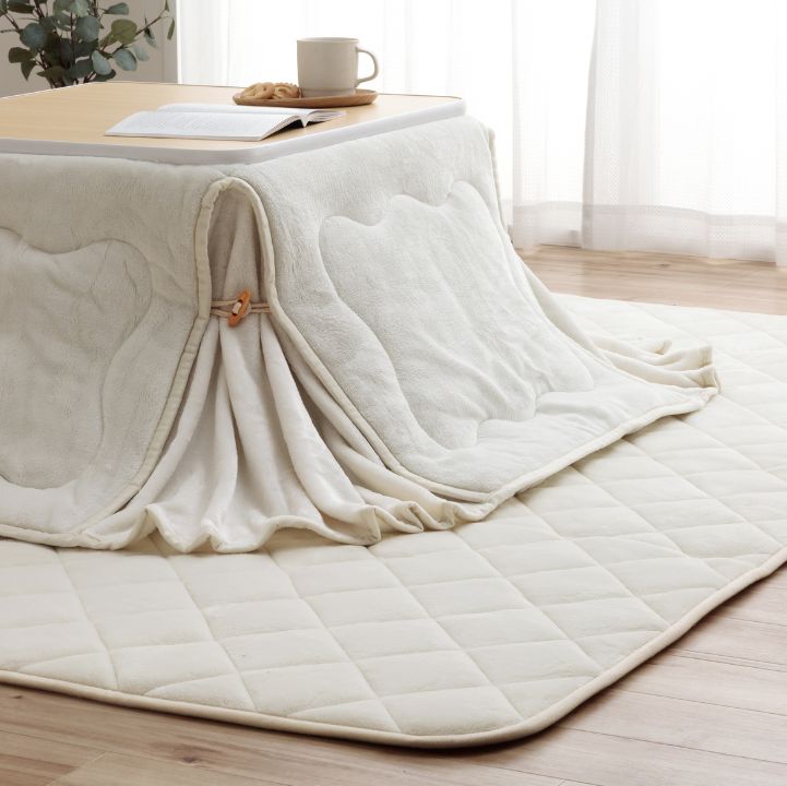 こたつ2点セット フラン 省スペース こたつ掛布団 こたつ敷布団 正方形 長方形 省エネ