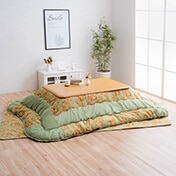 こたつ2点セット こたつ掛け布団 ロマリア 正方形 長方形 エレガンス柄 節電