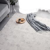 ラグ リージュ シェニール ジャガード織 正方形 長方形 花柄 シンプル モノトーン|カーペット・ラグ・マット