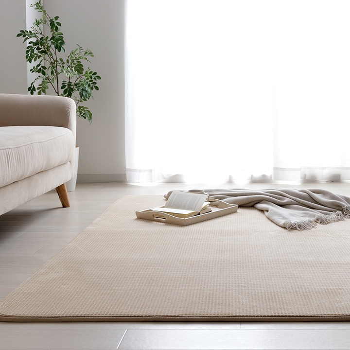 グランド ウォッシャブル 洗える ラグ 10mm 2畳 185×185cm 3畳