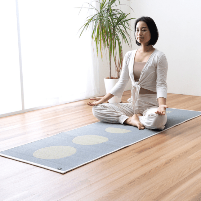 畳ヨガマット ムーン 国産い草 瞑想 ストレッチマット トレーニングマット 約66×185cm