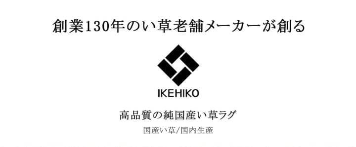 国産い草ラグ Fオーレン 滑り止め IKEHIKO 池彦 シンプル