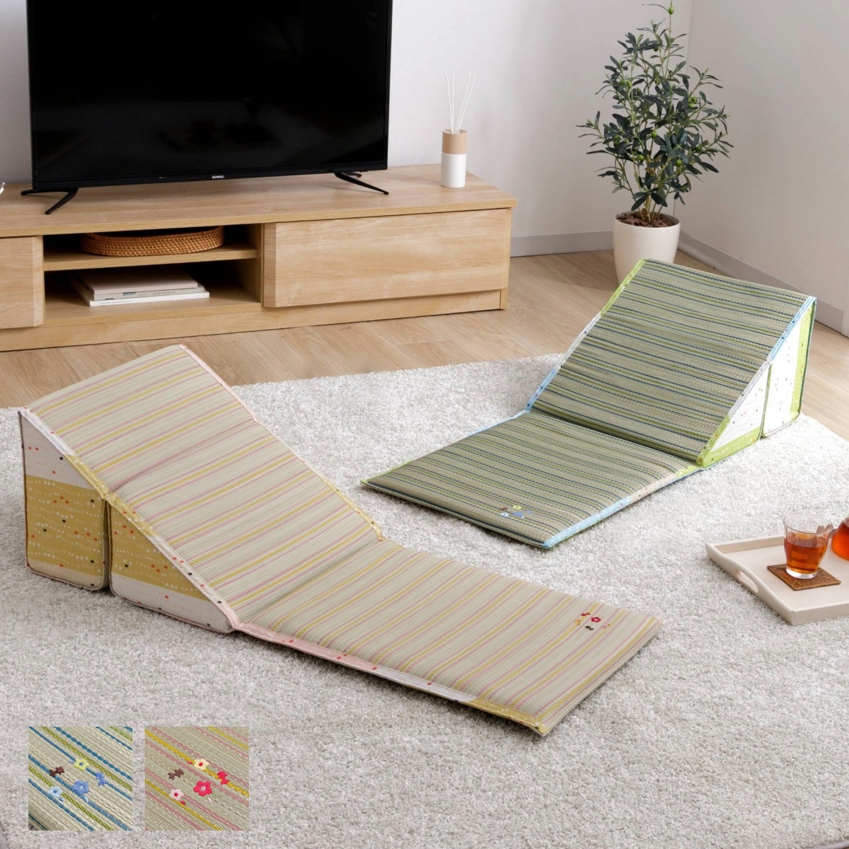 【ひかちゃん】Lounge & Co Zig Zag クッション ビーズクッション-シカク | 業務用家具製造卸売｜株式会社 相合家具