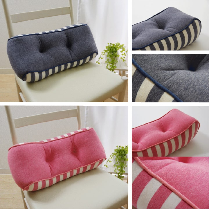 クッション エルマー腰当て 低反発 フリル 母の日 ギフト