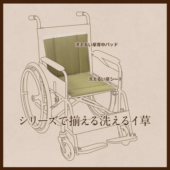 ヘルスケア 介護用品洗える背中パッド