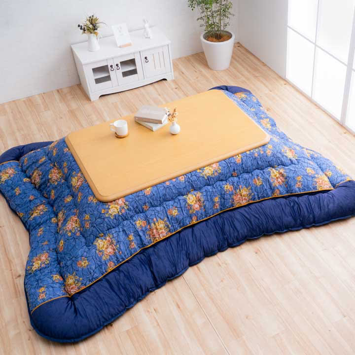 こたつ布団 プラーナ 正方形 長方形 エレガンス柄 節電