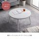 大理石調こたつ台70cm円形 コペルタ ブラック ホワイト