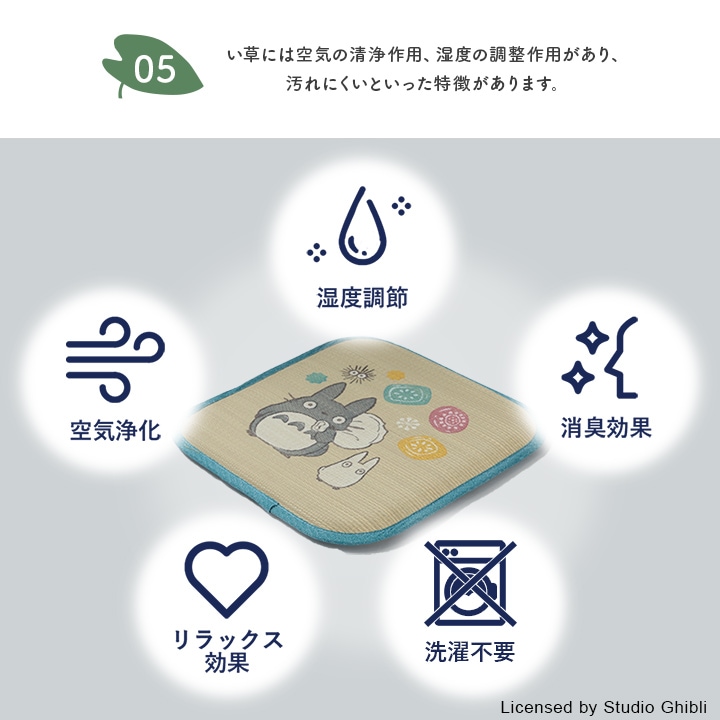 い草 シートクッション となりのトトロ 【選べる4柄】 約40×40cm 日本