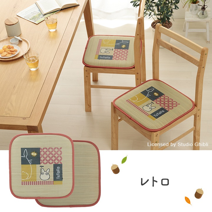 い草 シートクッション となりのトトロ 【選べる4柄】 約40×40cm 日本