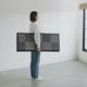 ミラクルごろ寝マット 江戸小紋 デニム 5連 100×210cm 3連 100×126cm 国産い草 置き畳 折り畳みマット お昼寝マット Edokomon Denim