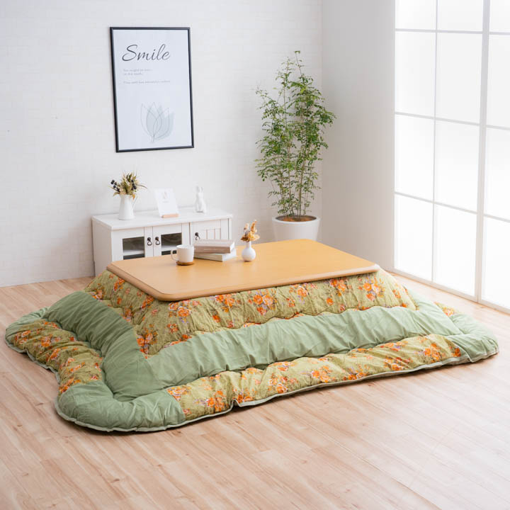 こたつ布団 ロマリア 正方形 長方形 エレガンス柄 節電