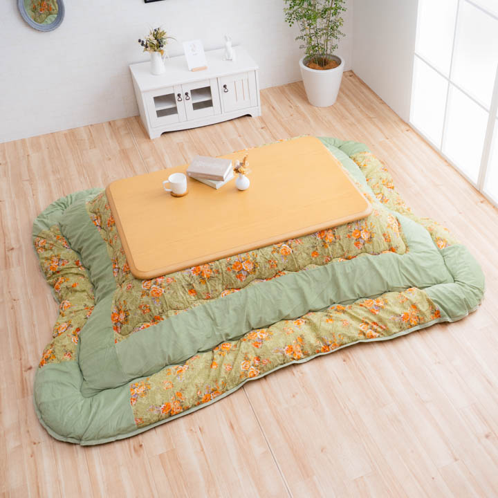 こたつ布団 ロマリア 正方形 長方形 エレガンス柄 節電