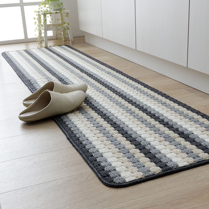 キッチンマット マルチマット ペルセ ハデス 洗える 滑り止め 45×75cm 45×120cm 45×180cm 45×240cm 80×170cm