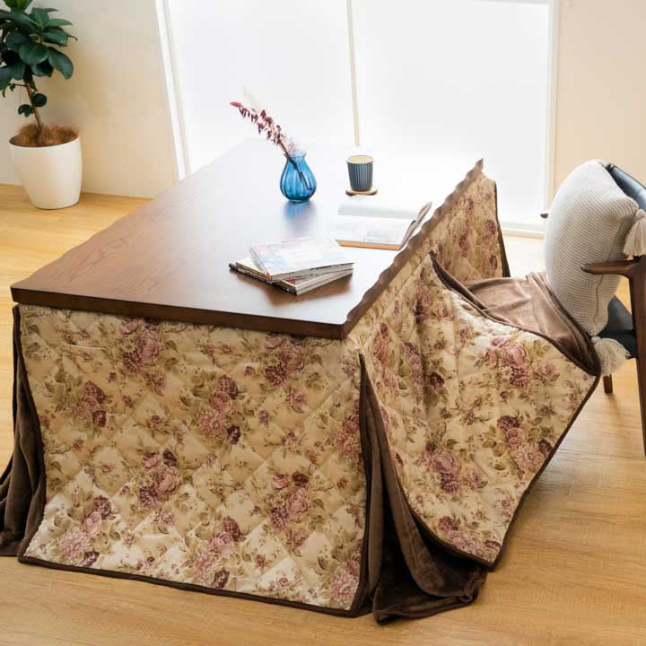 こたつ布団 ハイタイプ オリビア 正方形 長方形 ジャガード織 節電