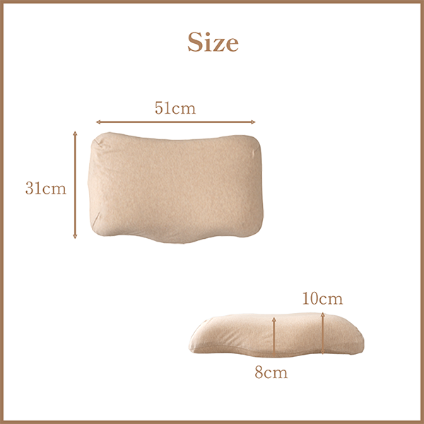 枕 首やすらぎ枕 31×51cm