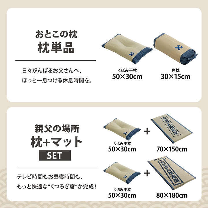 ごろ寝マット お父さん指定席 70×150㎝ お昼寝マット い草 い草マット 父の日 敬老の日 ギフト プレゼント