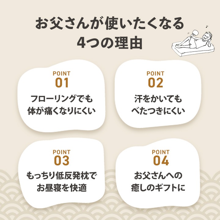 お父さん指定席&枕 2点セット 親父の場所 い草 い草枕 い草マット お昼寝 お昼寝マット 父の日 敬老の日 ギフト プレゼント