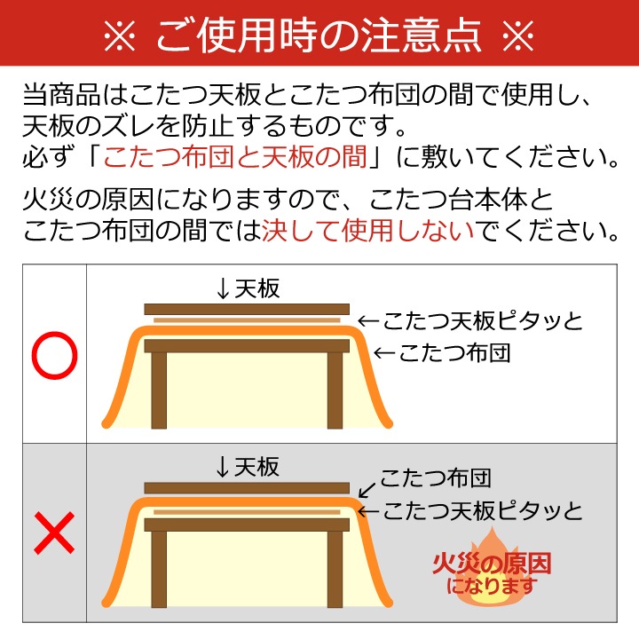 こたつ天板ピタッと こたつ天板 滑り止め 滑り止めシート