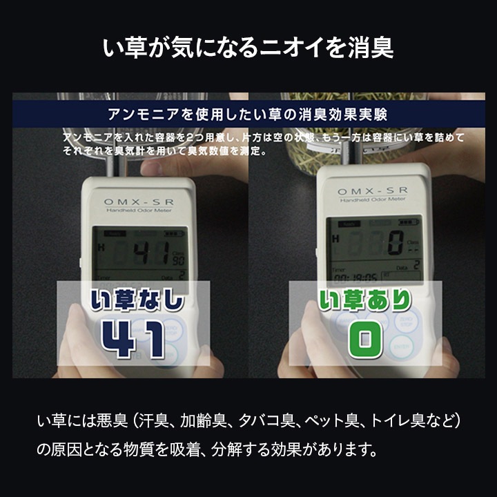 畳インソール 国産 い草 消臭 ムレ軽減 ナチュラル ブラック