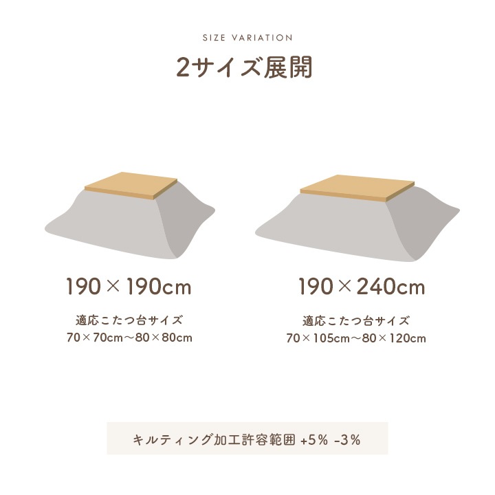 こたつ布団 上掛け 中掛け クルム 正方形 長方形 シンプル 無地 あったか  フランネル