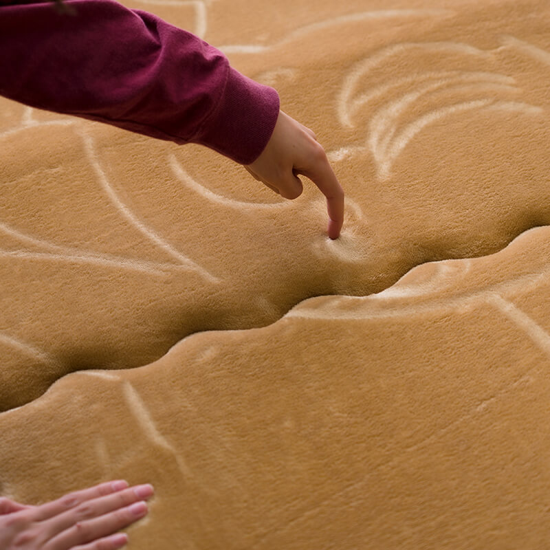 こたつ敷布団 スムース 正方形 長方形 無地 40mm厚