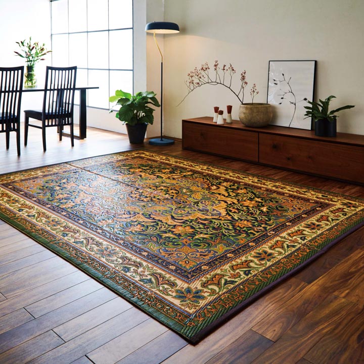 ラグ　スターバックス　ヨウジヤマモト　ビックサイズ　マット　インテリア 国産 い草ラグ 彦太郎シリーズ クレオパトラ 191×250cm 日本製