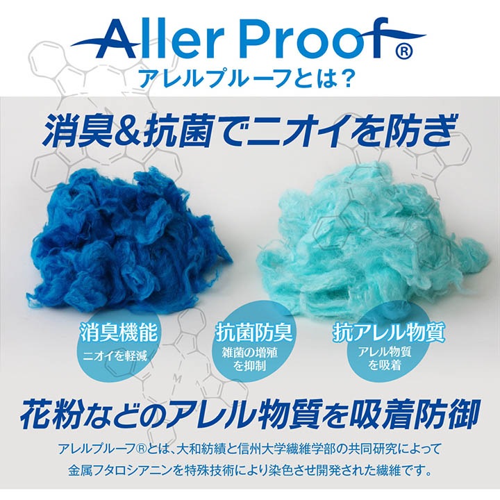 アレルプルーフマスク 30枚入り Lサイズ 17.5×9cm ウイルスカット 消臭 抗菌 防臭 抗アレル 日本製