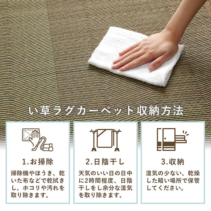 い草カーペット ルネ 江戸間 本間 団地間 抗菌防臭 消臭