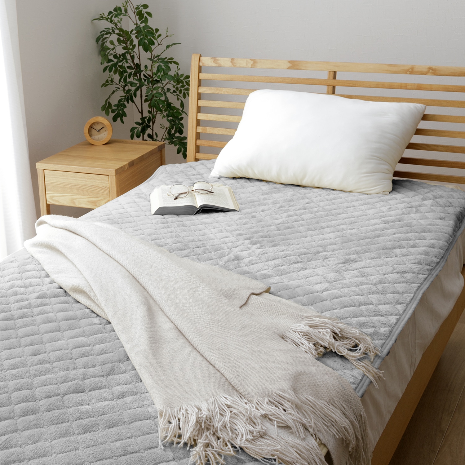 敷パッド ソニーク あったか 寝具 ベッドパッド シングル